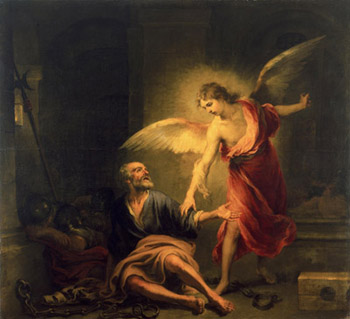 Бартоломе Эстебан Мурильо (1617 – 1682). Освобождение апостола Петра из темницы.